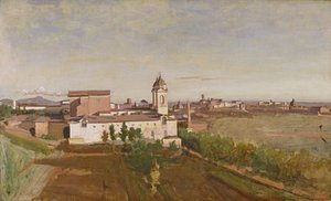 Trinità dei Monti dalla Villa Medici, c.1830-34